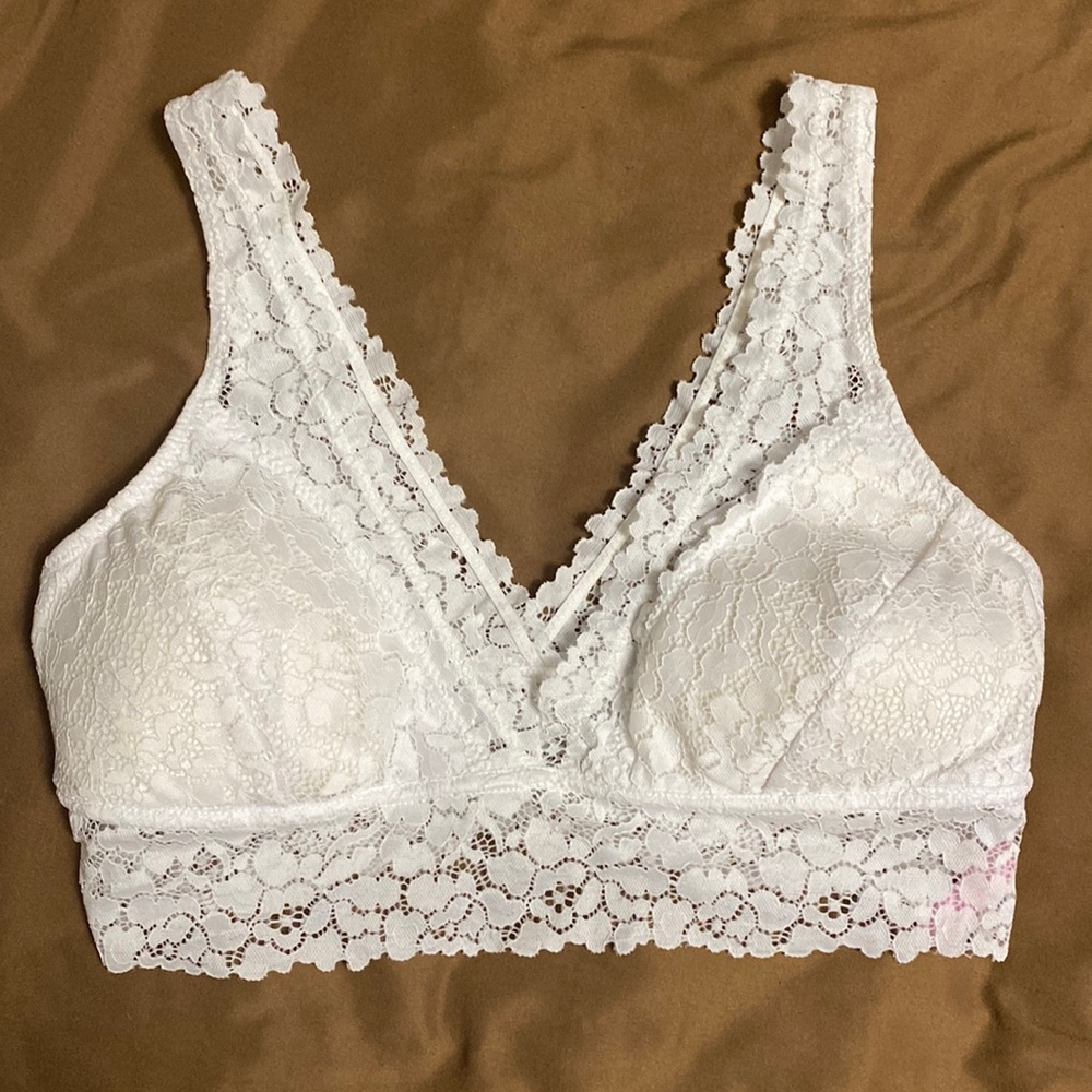 White bralette
